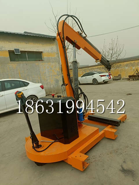 平遥县自卸车厢随车吊 自制轮式四不像起重机 四驱平板吊 5吨 贵盛